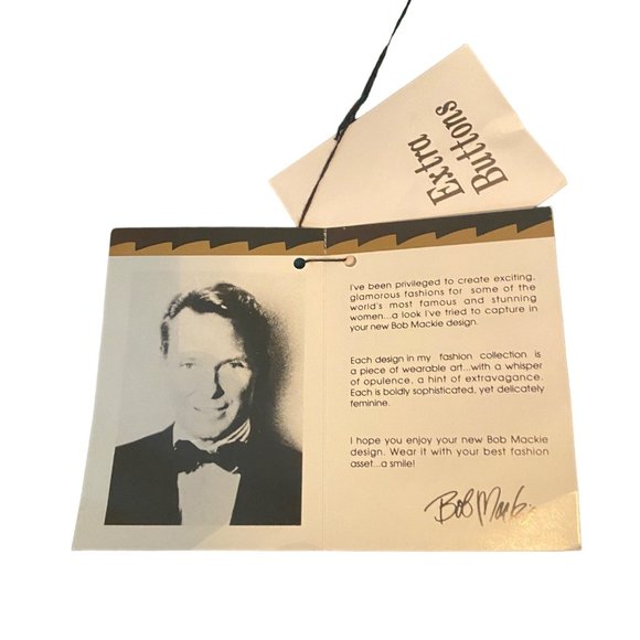 Bob Mackie Wearable Art Silk Jacket Top Tunic Sz Medium Drawstring Zip New Tags - Picture 13 of 13